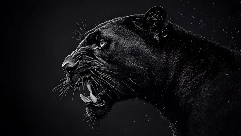 Moonlit Guardian: A Lioness and Her Cub.