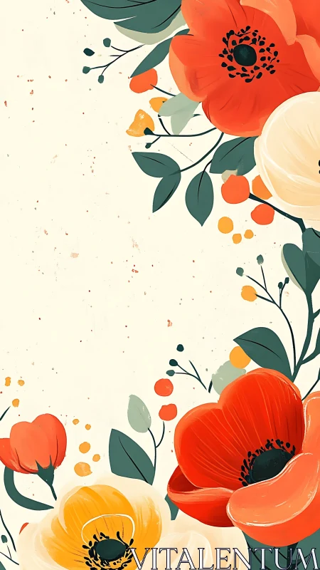 Garden Dreams in Warm Hues.