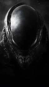 Night-forged alien predator emerges from abyssal shadows.