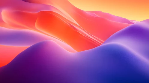 Gradient dunes with luminous magenta and orange waves.