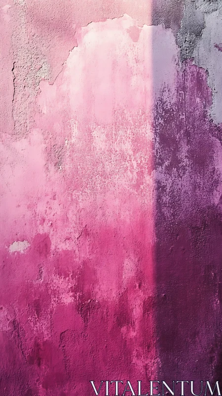 Textured pink wall surface with vertical tonal gradation.