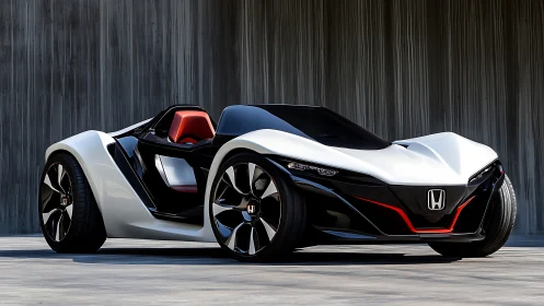 Honda roadster concept with sculpted body, gloss finish.