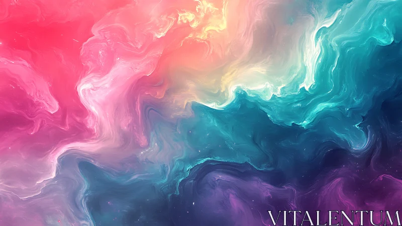 Chromatic nebula fluid dynamics in high-saturation gradient field.