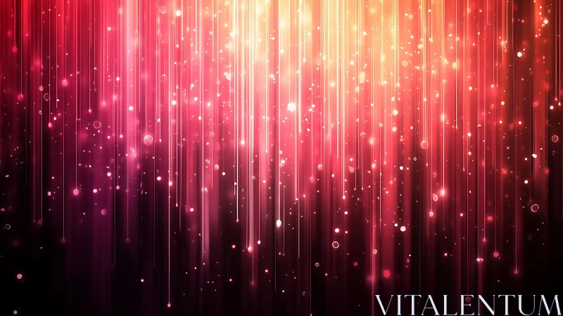 Vibrant pink and gold light streaks abstract background art.
