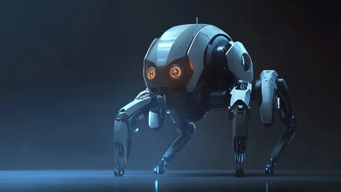 Quadrupedal recon robot with spherical core and warm optics