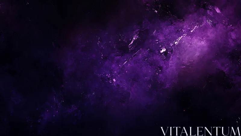Digital purple nebula texture with atmospheric depth rendering.