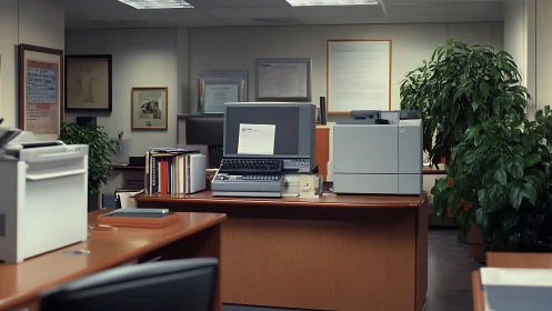 Office jungle quietly crowns the printer as daytime monarch