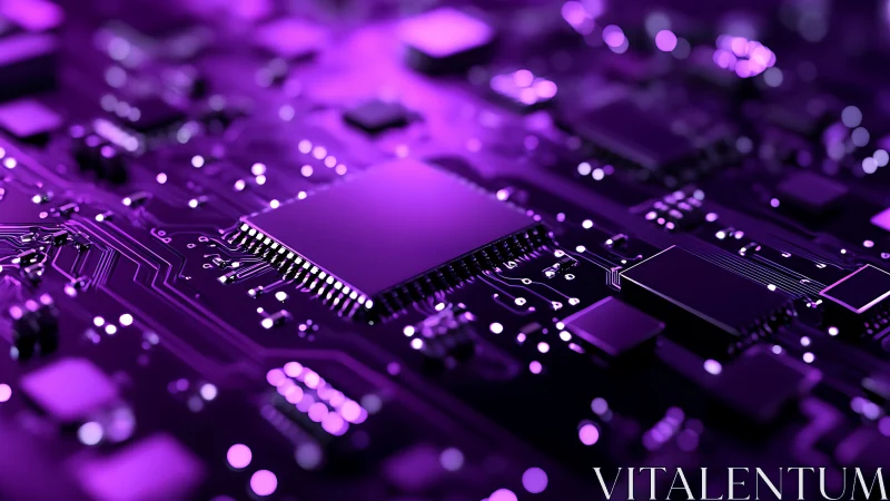 Neon circuitry dreamscape glows across a futuristic mainboard.