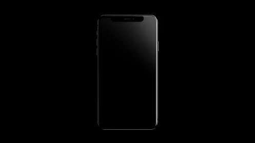 Modern Flagship Smartphone with Notch Display and Minimal Bezels