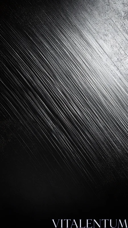 Dark diagonal scratched metal texture in sharp light.