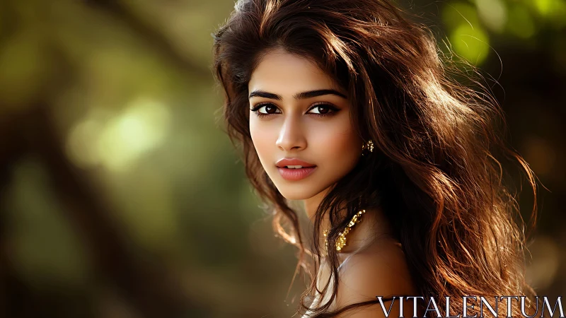 Sunflared gaze turns forest shadows into quiet golden fire