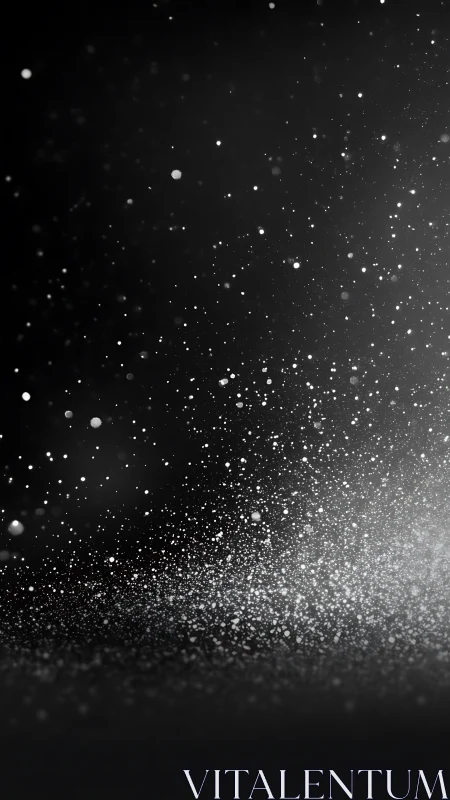 Gentle stardust sparkles drifting softly through the dark.