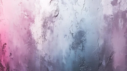 Soft Abstract Textured Wall Art in Pastel Pink and Blue Tones.