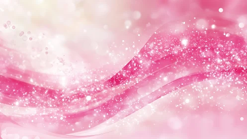 Shimmering Pink Abstract Background with Glittering Light Effects.