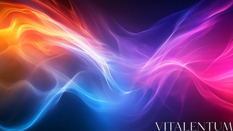 Multicolor luminous waveforms with dynamic light trails