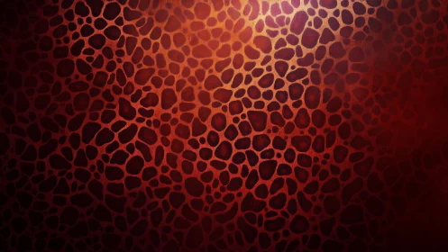 Red organic cell-like network pattern with gradient lighting.