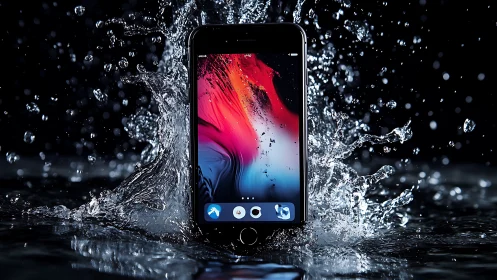 Smartphone Defies Water with Chromatic Glow Display