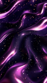 Velvet cosmos rivers in neon purple with stardust shimmer.