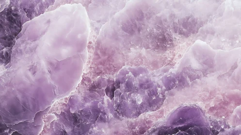 Lavender amethyst crystal macro with luminous gradients.