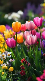 Spring's Vibrant Tulip Garden Celebration.