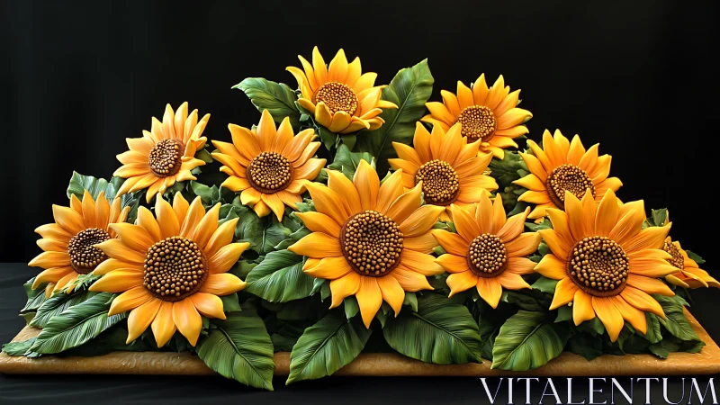 Stunning Sunflower Arrangement Bursting with Golden Warmth