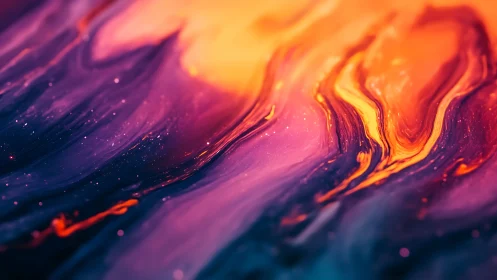 Solar rivers spill through neon night, glowing in silence.