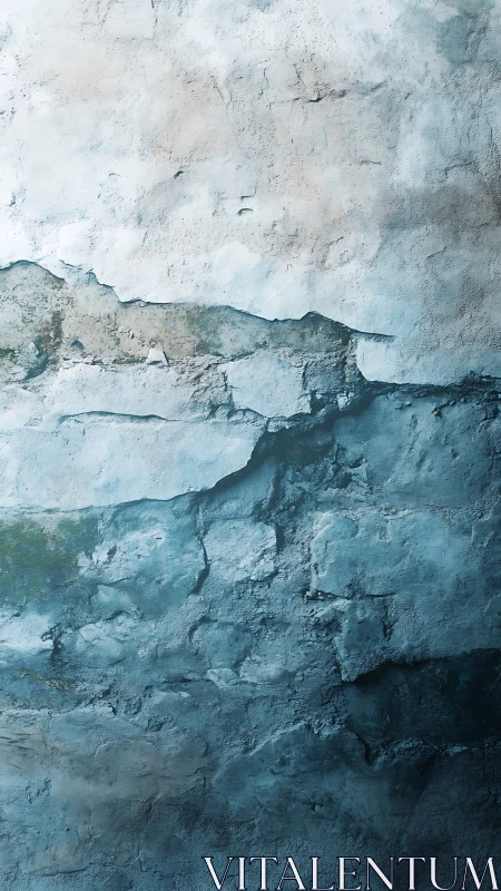 Weathered frost wall dreaming of distant ocean horizons.