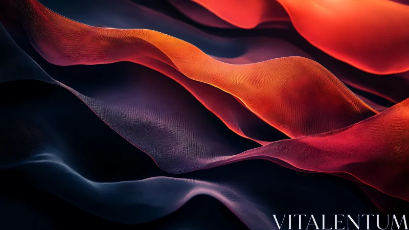 Silken fire currents drifting across a midnight horizon.