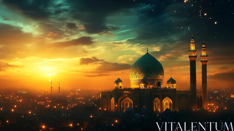 Sunset-drenched domes trade secrets with awakening stars