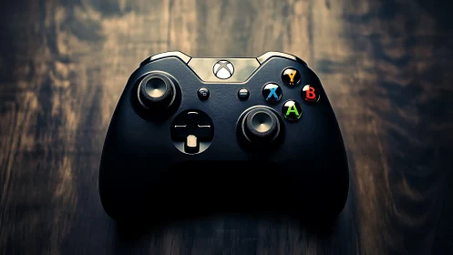 Xbox Wireless Controller on Weathered Surface.