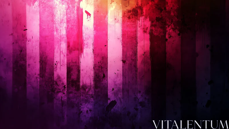 Neon bruised stripes dissolving into midnight splatter glow.