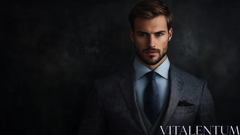 Midnight-tailored confidence sharpens a modern power silhouette