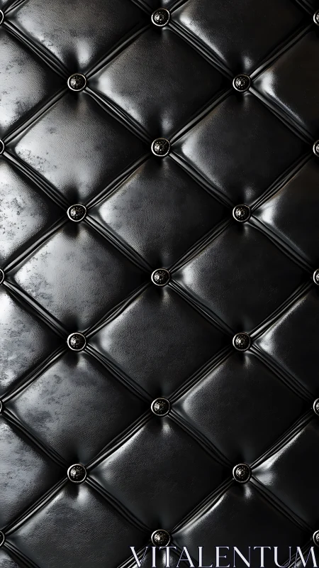 Glossy tufted leather matrix with specular highlight mapping.