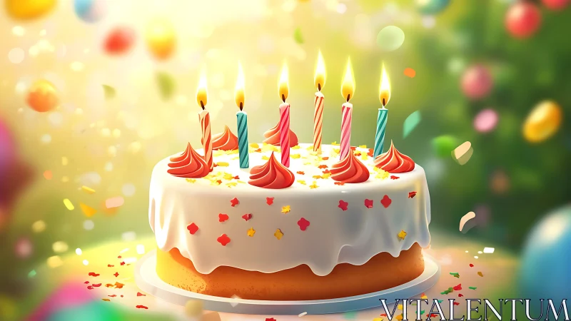 Birthday Cake Celebrates Life With Glowing Wishes