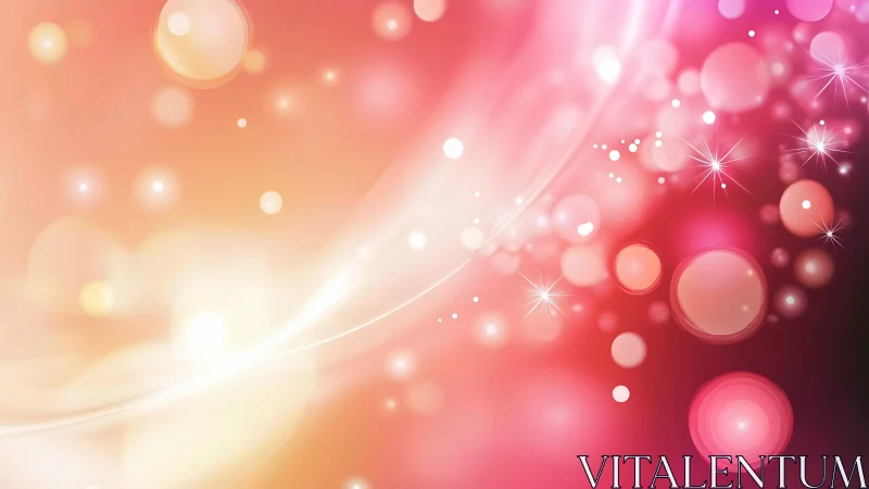 Gradient background shows circular bokeh and star highlights