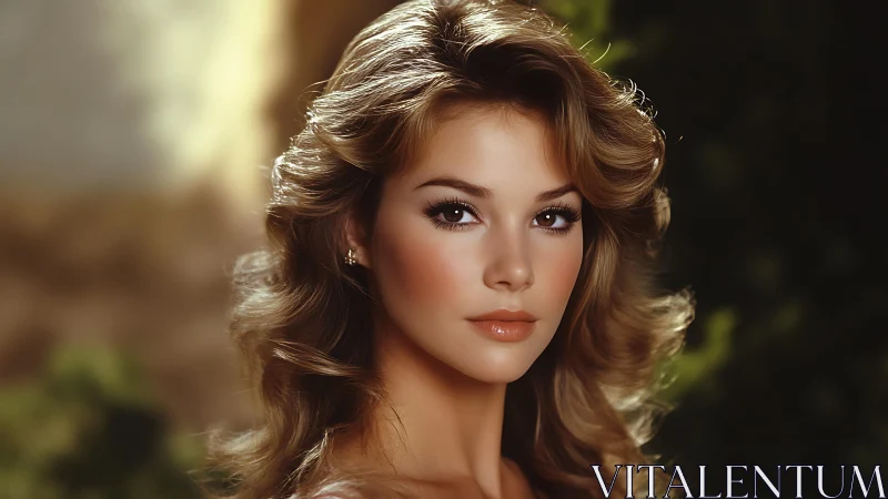 High-detail portrait of woman with cinematic soft-focus bokeh lighting