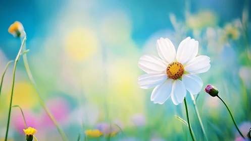 Delicate Daisy Dreams in Soft Focus Garden.