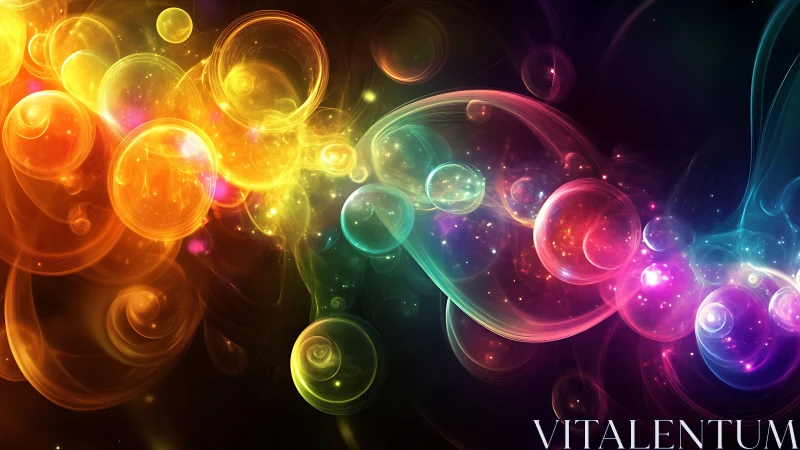 Prismatic bubble nebula swirling through luminous dreamspace.