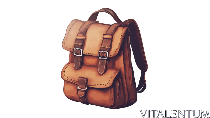 Classic Leather Backpack with Charming Vintage Appeal