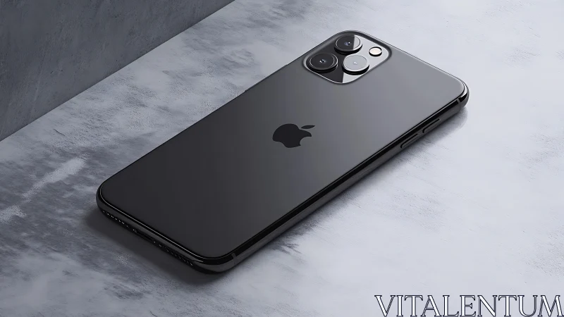 Midnight iPhone Pro Sits in Geometric Stillness.