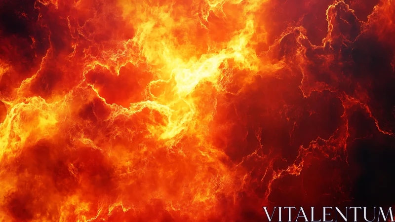 Inferno Unleashed: When Molten Chaos Dances Across Darkness