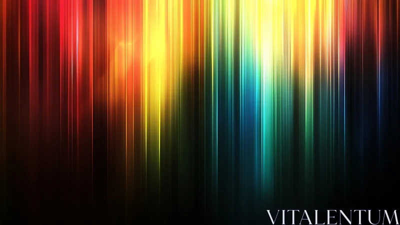 Vibrant vertical light streaks in abstract digital art style.