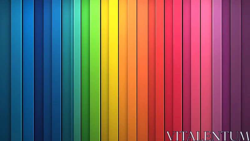 Vertical color panels form continuous rainbow gradient bands