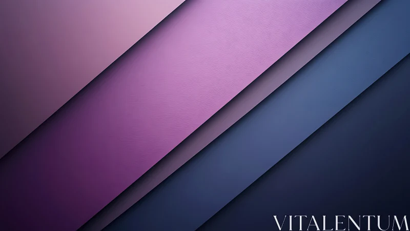 Diagonal layered bands in gradient purple and blue palette.