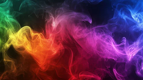 Chromatic nebula curls where liquid light learns to dance.