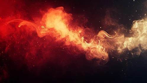 Cosmic Fire Swan Erupts Across the Void