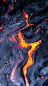 Molten Veins: Where Fire Bleeds Into Stone.