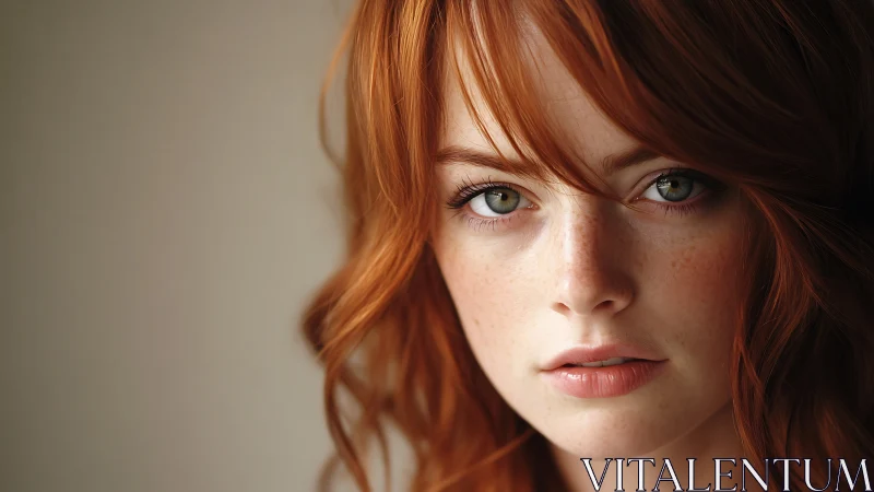 Photorealistic close-up portrait with soft studio bokeh lighting.