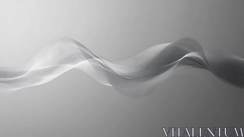 Monochrome abstract wave of fine overlapping line forms.