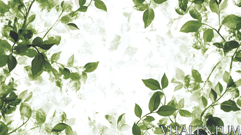 Leafy whispers framing a soft white garden window.